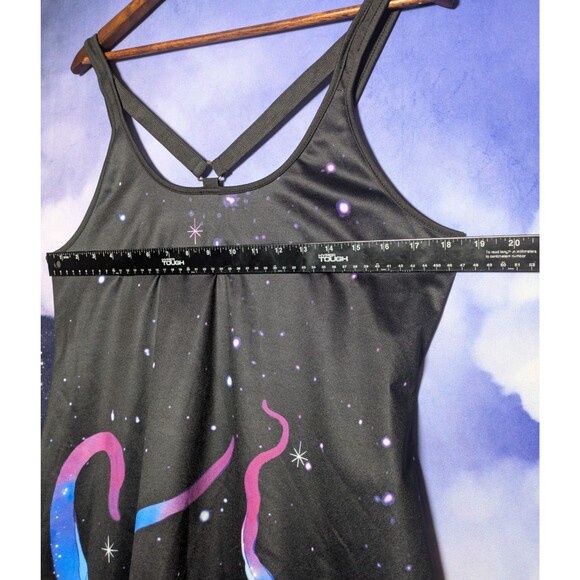 Galaxy Tentacle Cosmic Print Dress Size 14 Whimsigoth Festival Octopus - Picture 3 of 7
